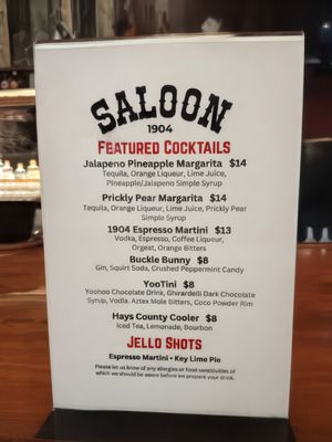 Menu photo 2 Saloon 1904 San Marcos, TX Menu photo 2 Saloon 1904 San Marcos, TX