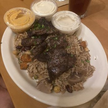 Aladdin's Eatery - Worthington - Jasmine's Favorite with Lamb - Mediterranean Near Me - Worthington, Ohio