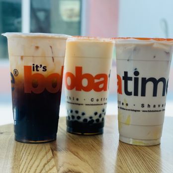 It's Boba Time - Alhambra - Thai iced tea with boba, almond shake with boba, almond milk tea with pudding. - Acai Bowls Near Me - Alhambra, California