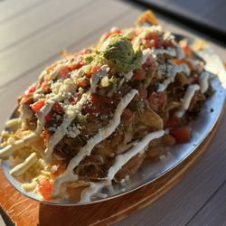 OC Local Taproom - Nachos $10 /HH with carnitas +$4