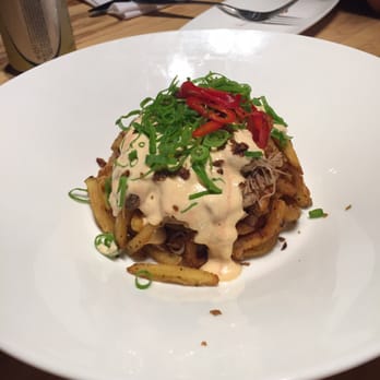 Inspire Restaurant - Duck Confit Frites with Kimchi Mayo and Chillis - Asian Fusion Near Me - Markham, Ontario Inspire Restaurant - Duck Confit Frites with Kimchi Mayo and Chillis - Asian Fusion Near Me - Markham, Ontario