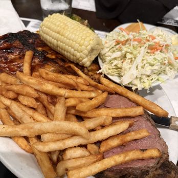 Naples Rib Company - Prime Rib & Baby Back Ribs with French Fries and Coleslaw + Corn on the Cob - New American Near Me - Long Beach, California Naples Rib Company - Prime Rib & Baby Back Ribs with French Fries and Coleslaw + Corn on the Cob - New American Near Me - Long Beach, California