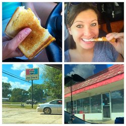 Jims Drive Inn - Jim's Drive In - Grilled Cheese & Mozzi Sticks. Was a perfect stop on my road trip with mom & dog.