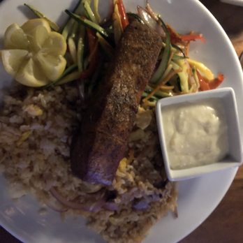 In the Raw Vu - Blackened salmon - Sushi Bars Near Me - Tulsa, Oklahoma