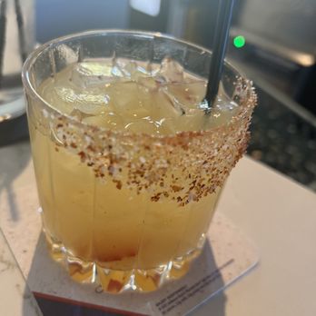Latitude 34 - Spicy peach mango margarita - New American Near Me - Camarillo, California Latitude 34 - Spicy peach mango margarita - New American Near Me - Camarillo, California
