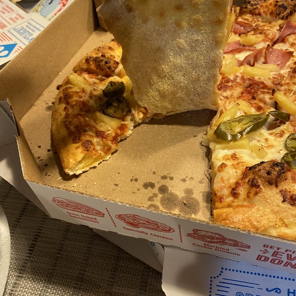 Domino's Pizza - How they didn't even bother to cut my pizza - Pizza Near Me - Woods Cross, Utah Domino's Pizza - How they didn't even bother to cut my pizza - Pizza Near Me - Woods Cross, Utah