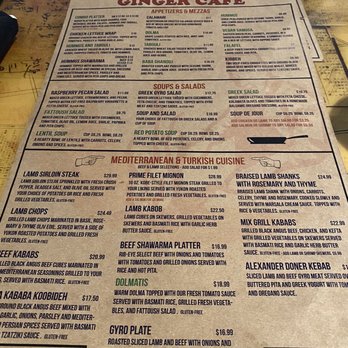 Ginger Cafe&Grill - Lebanese Near Me - Corpus Christi, Texas