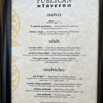 Publican Tavern - Menu 7-18-23 - New American Near Me - Chicago, Illinois Publican Tavern - Menu 7-18-23 - New American Near Me - Chicago, Illinois