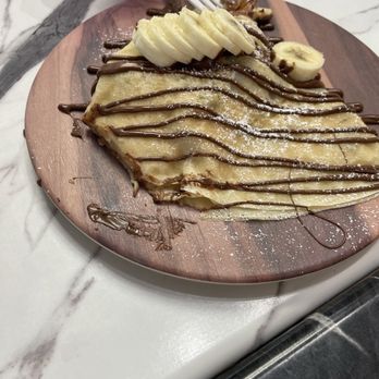 Cones and Crepes - Banana chocolate crepe - Ice Cream & Frozen Yogurt Near Me - East Brunswick, New Jersey Cones and Crepes - Banana chocolate crepe - Ice Cream & Frozen Yogurt Near Me - East Brunswick, New Jersey