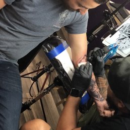 Half done with tattoo