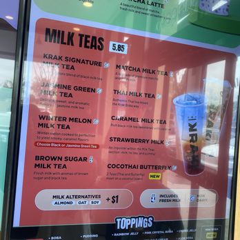 Krak Boba - Bubble Tea Near Me - Menifee, California