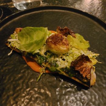 Crown Shy - Branzino, Brussel sprouts, squash mole - New American Near Me - New York, New York