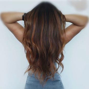 Salon Indulge - Custom colored hand tied weft extensions - Hair Salons Near Me - Punta Gorda, Florida