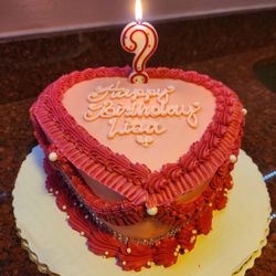 Walmart Supercenter - Pink Heart Cake $30