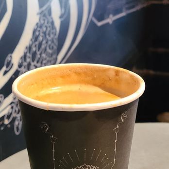 Ground Central Coffee - Large Americano with steamed milk on top. - Coffee & Tea Near Me - New York, New York Ground Central Coffee - Large Americano with steamed milk on top. - Coffee & Tea Near Me - New York, New York