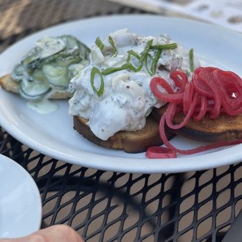 Jagerhaus German Restaurant & Biergarten - Herring in Cream - German Near Me - Whitestone, New York Jagerhaus German Restaurant & Biergarten - Herring in Cream - German Near Me - Whitestone, New York