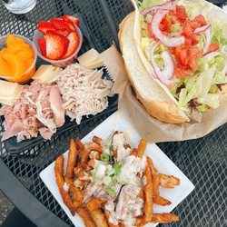 Friar Tucks Hoagie House - Kings Roll (turkey crispy bacon sub white American cheese for Swiss), side of HooDoo cheese fries