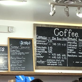 Filtered - Menu boards with some unique offerings. - Coffee & Tea Near Me - McKinney, Texas