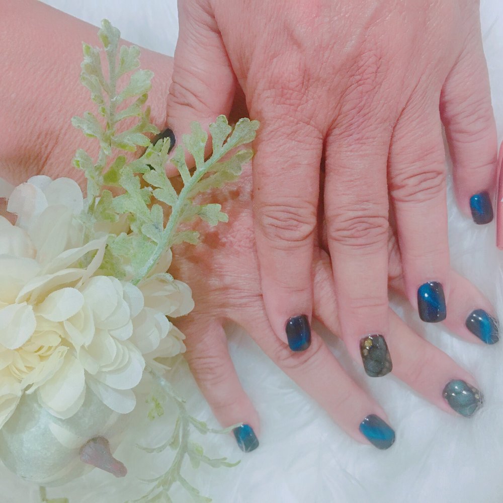 Delightful Nails - Cateyes and snake skin nails design - Nail Salons Near Me - Chandler, Arizona