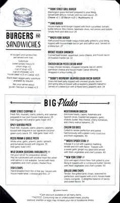 Menu photo 1 Front Street Grill Coupeville, WA Menu photo 1 Front Street Grill Coupeville, WA