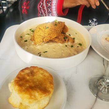Brulee - Catfish, grits and honey butter biscuit - Breakfast & Brunch Near Me - Chicago, Illinois
