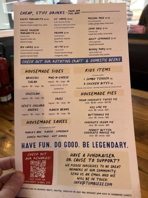 Menu photo 7 Tumble 22 Chicken Joint Austin, TX