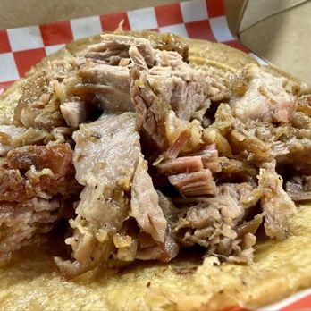 Taco House Pork Carnitas - This is how they serve the taco and then you add the toppings yourself. Love the stand up taco bar! - Mexican Near Me - Toronto, Ontario Taco House Pork Carnitas - This is how they serve the taco and then you add the toppings yourself. Love the stand up taco bar! - Mexican Near Me - Toronto, Ontario