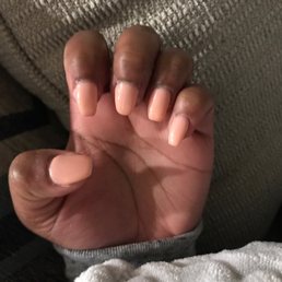 Terrible nail job. Terrible nail job.