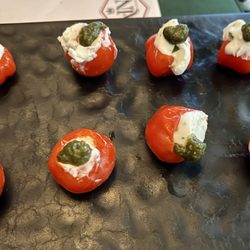 Elaine’s Cocktail Kitchen - Goat Cheese Stuffed Peppadew Peppers  $13