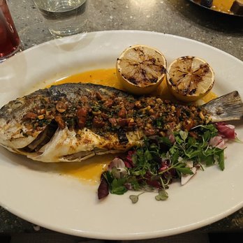 Scales - Grilled sea bream - Seafood Near Me - Portland, Maine Scales - Grilled sea bream - Seafood Near Me - Portland, Maine