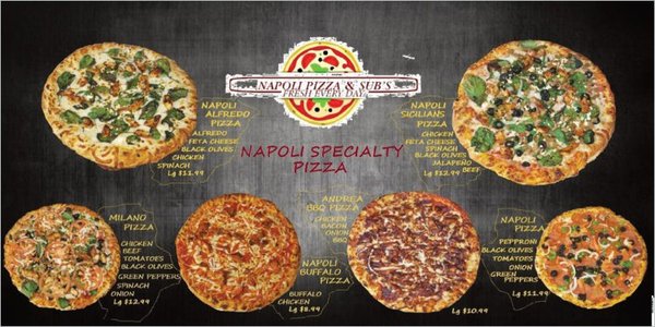 Menu photo 2 Napoli Pizza & Subs New Orleans, LA Menu photo 2 Napoli Pizza & Subs New Orleans, LA