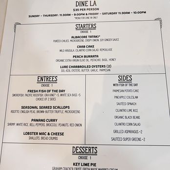 Lure Fish House - Menu - Seafood Near Me - Porter Ranch, California Lure Fish House - Menu - Seafood Near Me - Porter Ranch, California
