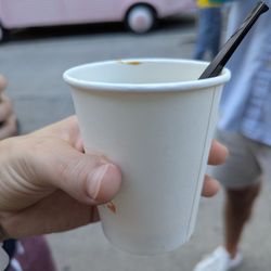 Lucy's snackbar - Affogato cup--so you know the size