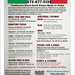 Via's Pizza - Menu