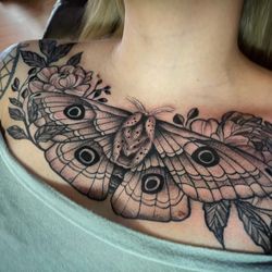 Electric Cicada - Luna Moth Chest Piece by Reyjon