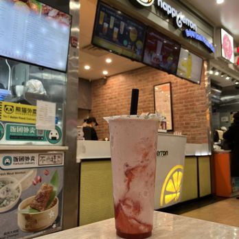 Happy Lemon - Strawberry Milkshake - Taiwanese Near Me - Flushing, New York Happy Lemon - Strawberry Milkshake - Taiwanese Near Me - Flushing, New York