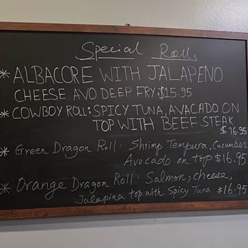 Ishikawa Sushi And Grill - Specials board - Sushi Bars Near Me - Saginaw, Texas Ishikawa Sushi And Grill - Specials board - Sushi Bars Near Me - Saginaw, Texas