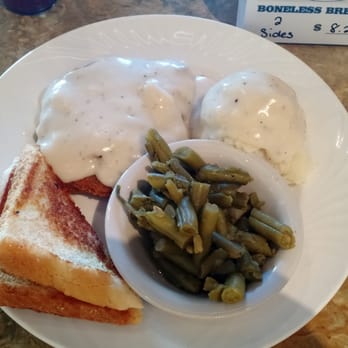 Country Hills Diner - Chicken fried steak, mashed potatoes, green beans and Texas toast. - American Near Me - Kiefer, Oklahoma Country Hills Diner - Chicken fried steak, mashed potatoes, green beans and Texas toast. - American Near Me - Kiefer, Oklahoma