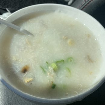 The Congee - Preserved egg w shredded pork congee $8.50 was thick and good. Didn't taste like msg - Chinese Near Me - Alhambra, California The Congee - Preserved egg w shredded pork congee $8.50 was thick and good. Didn't taste like msg - Chinese Near Me - Alhambra, California