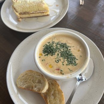 Rivulet Kitchen & Bar - We enjoyed Asparagus, chicken & corn chowder, and a fantastic Tres Leches cake!! - Bars Near Me - Boerne, Texas Rivulet Kitchen & Bar - We enjoyed Asparagus, chicken & corn chowder, and a fantastic Tres Leches cake!! - Bars Near Me - Boerne, Texas