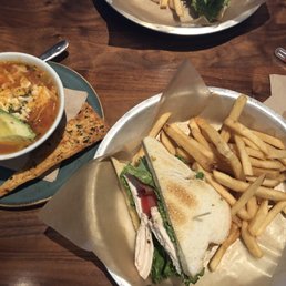 1/2 Club sandwich & tortilla soup