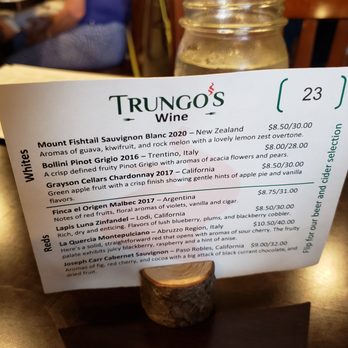 Trungo's - Menu - New American Near Me - Leesburg, Virginia