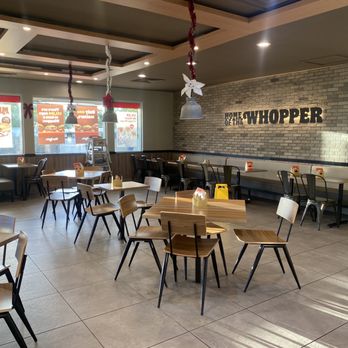 Burger King - Indoor dining area post renovation - Burgers Near Me - Waianae, Hawaii