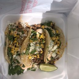 Street tacos beef and chicken Street tacos beef and chicken