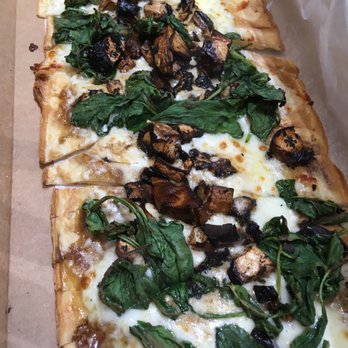 Arugula & Rye - Mushroom and Spinach Flatbread! - Salad Near Me - Des Moines, Iowa