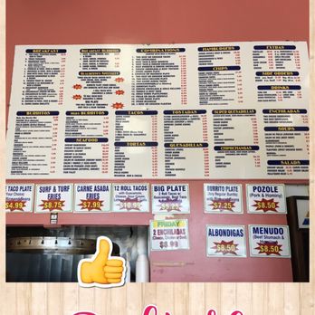 Gualberto's 2 - Menu on the wall - Mexican Near Me - San Diego, California