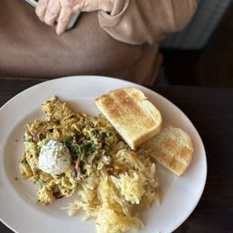 Goat cheese eggs