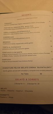 Menu photo 7 Felice 56 New York, NY Menu photo 7 Felice 56 New York, NY