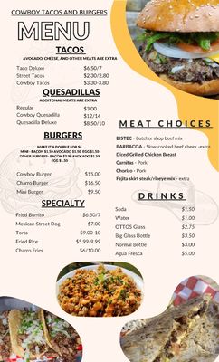 Menu photo 2 Cowboy Tacos and Burgers Conroe, TX Menu photo 2 Cowboy Tacos and Burgers Conroe, TX