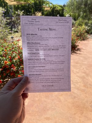 Menu photo 6 Old Creek Ranch Winery Ventura, CA Menu photo 6 Old Creek Ranch Winery Ventura, CA